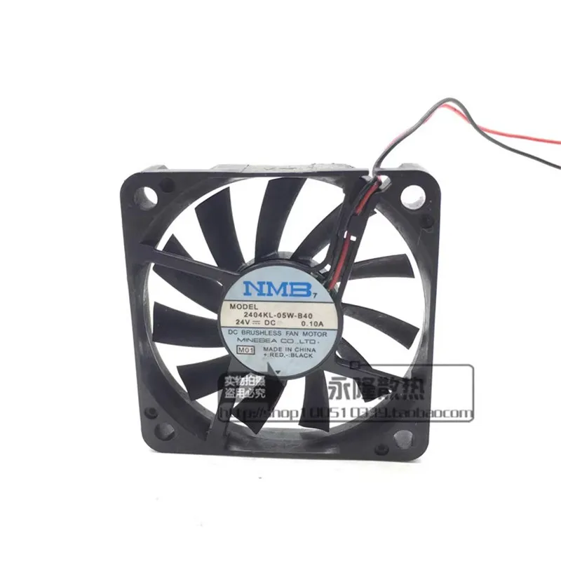 

Original genuine 60 * 60 * 10MM 6CM 2404KL-05W-B40 24V 0.10A dual ball 2-wire frequency converter Cooling fan