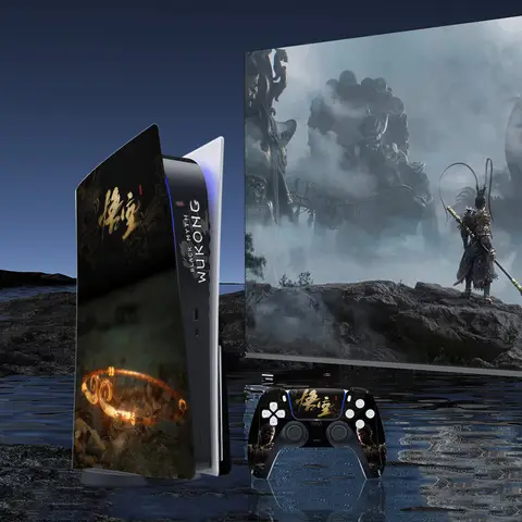 Black Myth Wukong Helkropps Vinyl Skin Sticker Dekalskydd Kontrollskinn Dammtät Skydd för PS5 Disc Digital Controller 10 best sales PS5 Digital Skin - №4