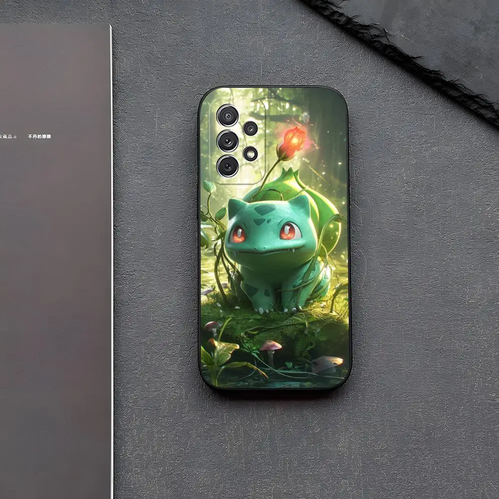 Pokémon Bulbasaur Phone Case for Samsung Galaxy S24 S22 S23 S20 S21 Ultra Fe Plus M54 A34 A54 A24 A52 A53 Coque