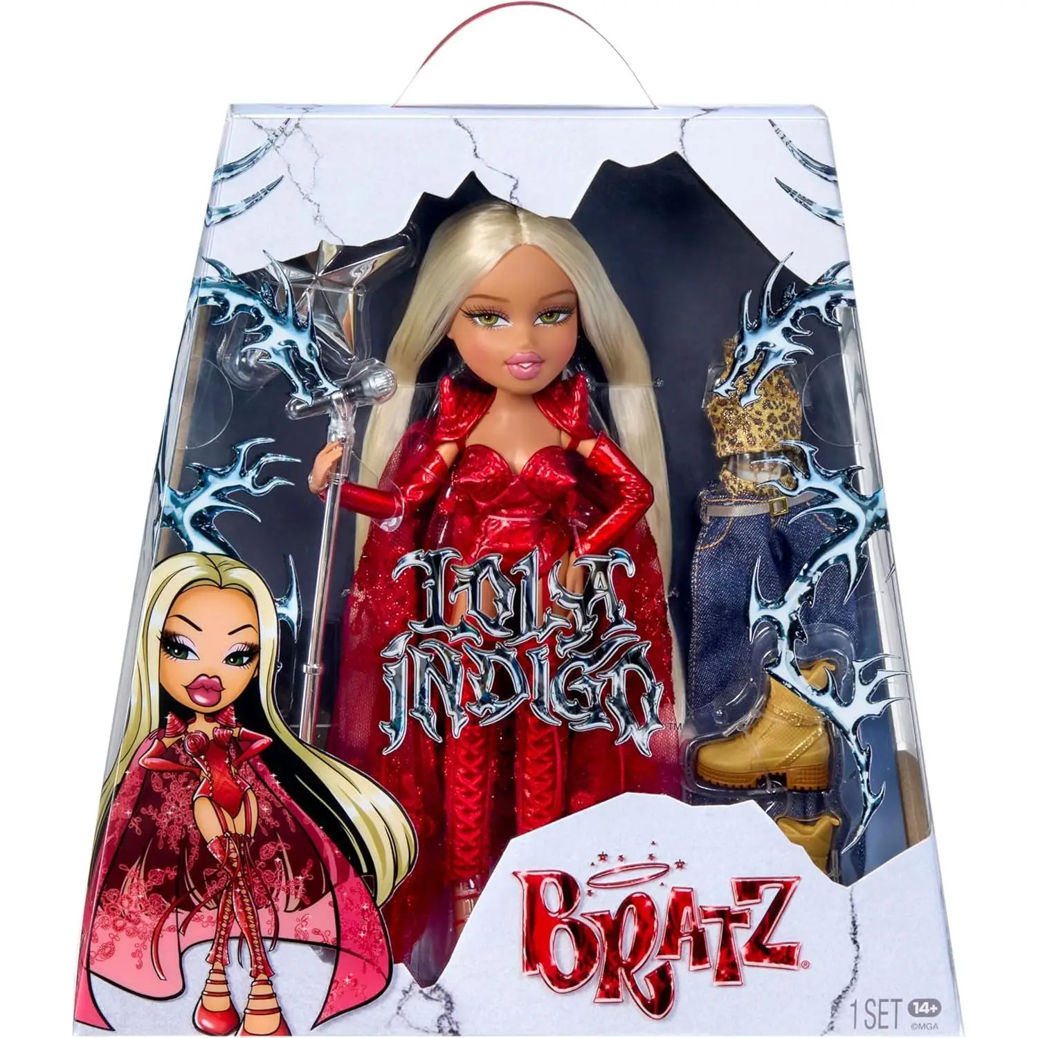 Muñeca Bratz x Lola Índigo - Muñeca con Dos Outfits y Accesorios inspirados en la Gira y Nuevo Disco Nave Dragón - para Fans y coleccionistas MGA 598992