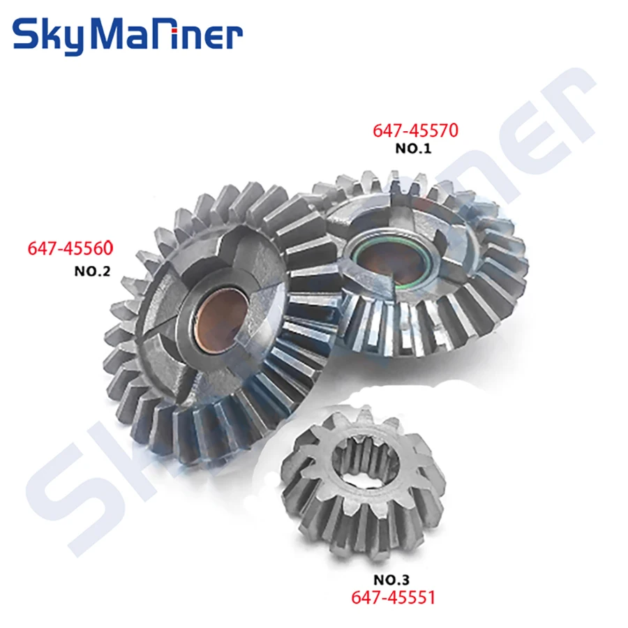 647-45560 647-45551 647-45570 Gear Kit is Suitable for Yamaha outboard 2-Stroke Marine Engine 6HP 8HP Accessories Replaces Parts
