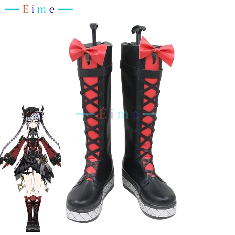 Witch M Andersdotter Cosplay Shoes Genshin Impact Cosplay Props PU Leather Shoes Halloween Carnival Boots  Custom Made