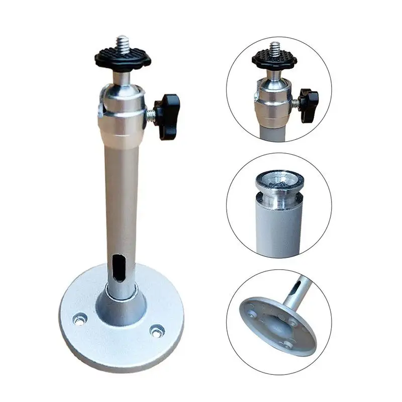 Aluminum Alloy Ceiling Projector Mount 360 Degree Rotation Height Adjustable Rotation Projector Bracket