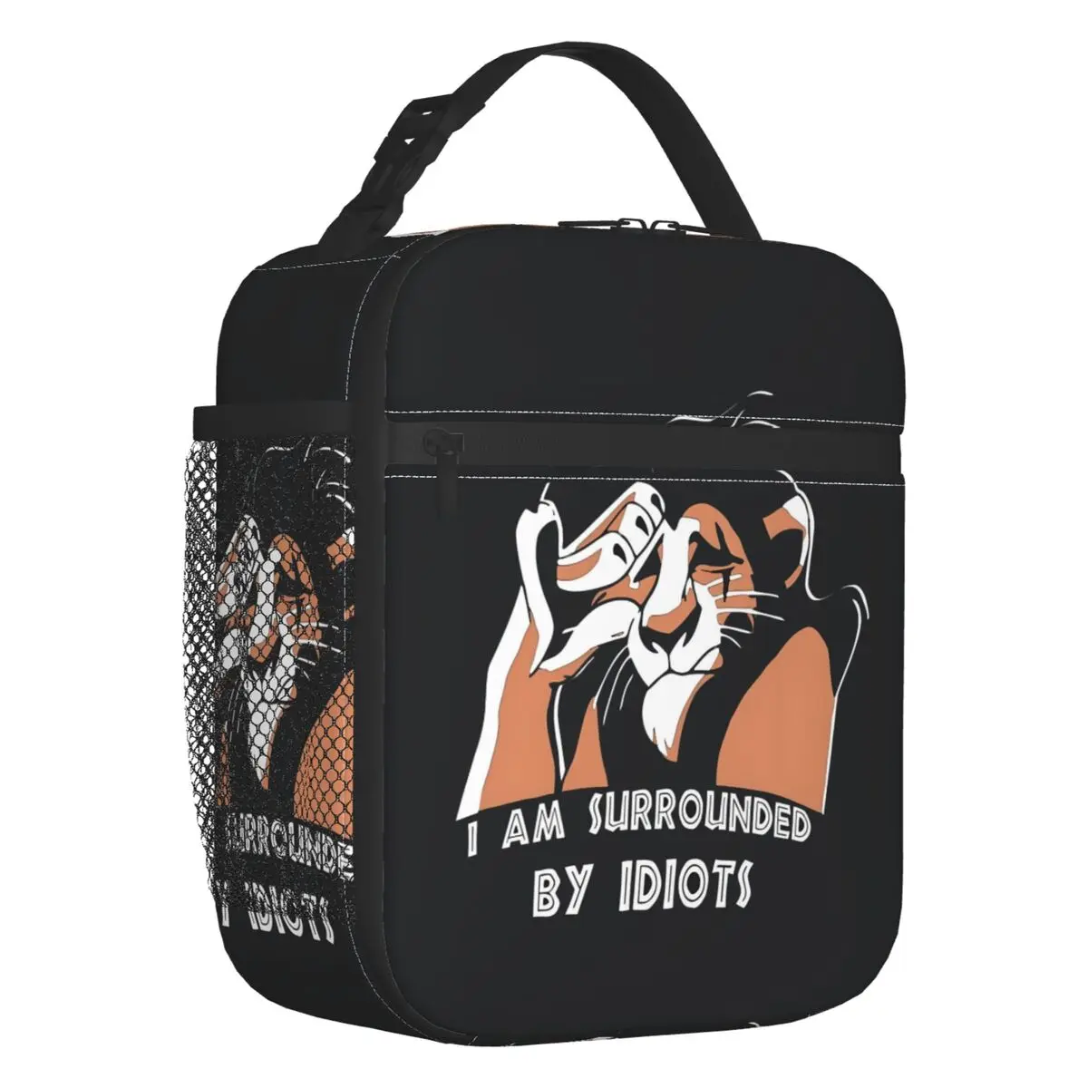 Benutzerdefinierte The Lion King Isolierte Lunch-Tragetasche für Frauen, Cartoons, tragbare Thermo-Kühlbox, Bento-Box, Arbeit, Schule, Reisen