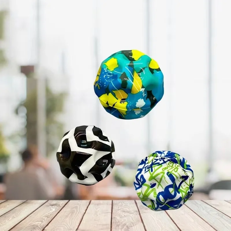 Lunar Cave Ball Super Elastic Ball Leisure Stress Relieving High Elastic Foam Ball Sports Interactive Porous Jumping Ball