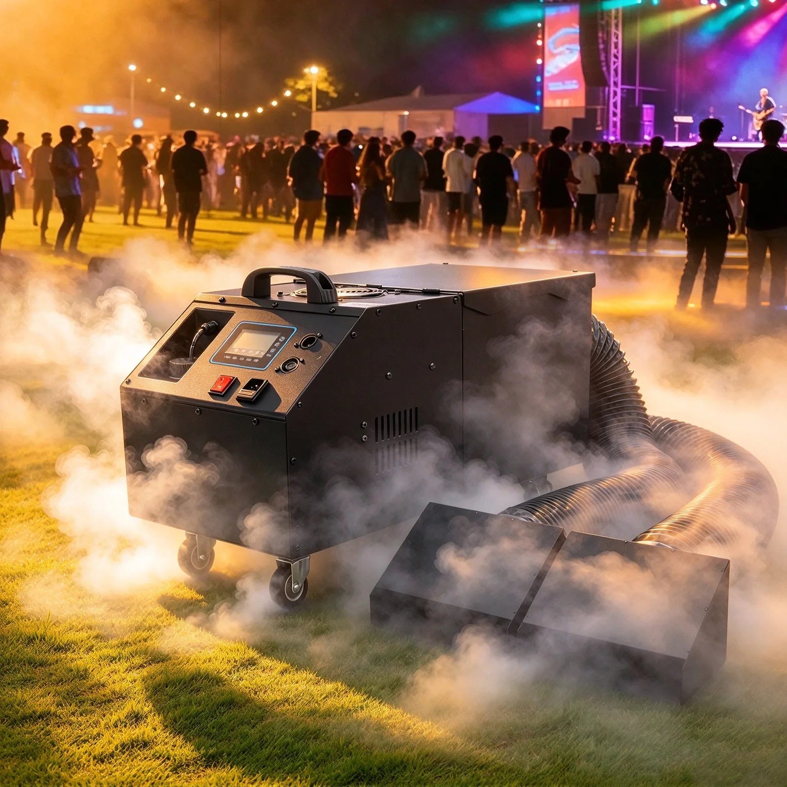 Mini Water Fog Machine Stage Smoke Equipment 2000W/3000W Double Tube DMX Control Stage Lighting Effect Wedding Disco Party Show