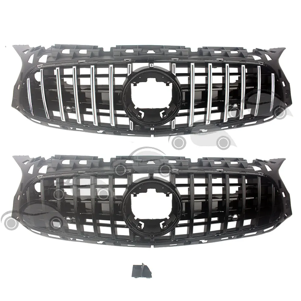 Car Front Racing Facelift Grill Upper Bumper Grilles For Mercedes-Benz W190 C190 AMG GT 50 53 63 GTS GTC GTR 2017+ 2 Doors