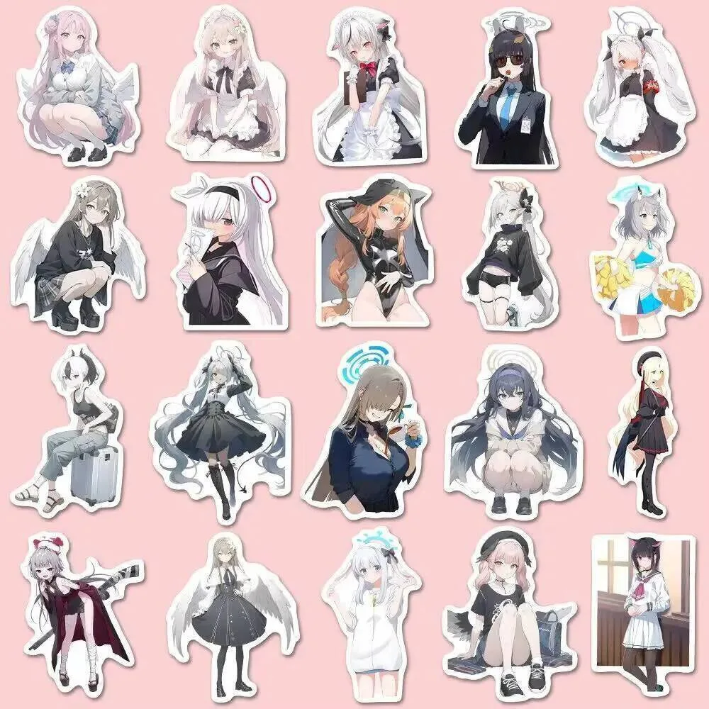 

100PCS Blue Archive Stickers Anime Cartoon Decal a DIY Kids Notebook Lage Motorcycle Laptop Refrigerator Ornament