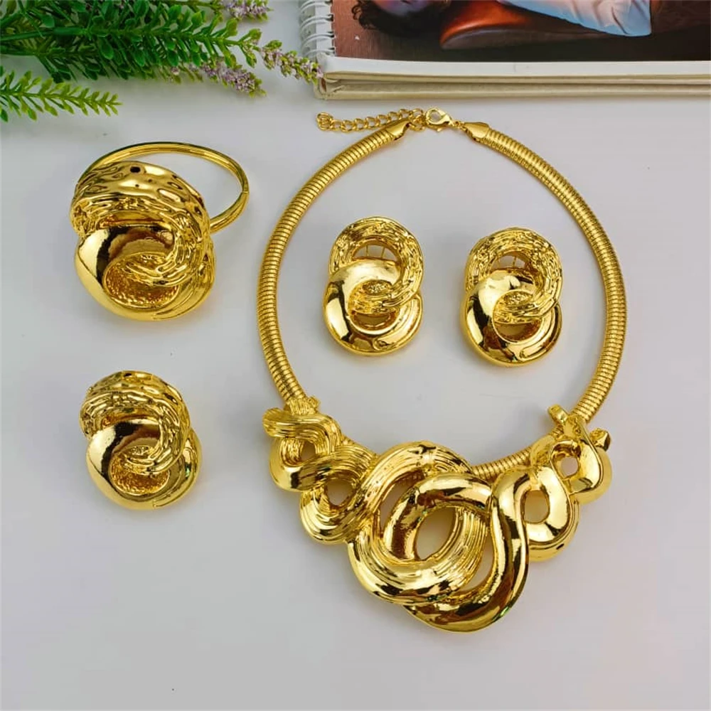 

EMMA Women New Fashion Italian Style Luxury Jewelry For African Lady Mama Fashion Bold Jewelry Set