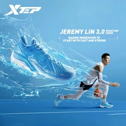 Xtep JLIN 3.0 Basketball Shoes Men 2023 Wear-Resistant Mid Top Sport Shoes Shock Absorption Non-Slip Men's Sneakers 978419120020