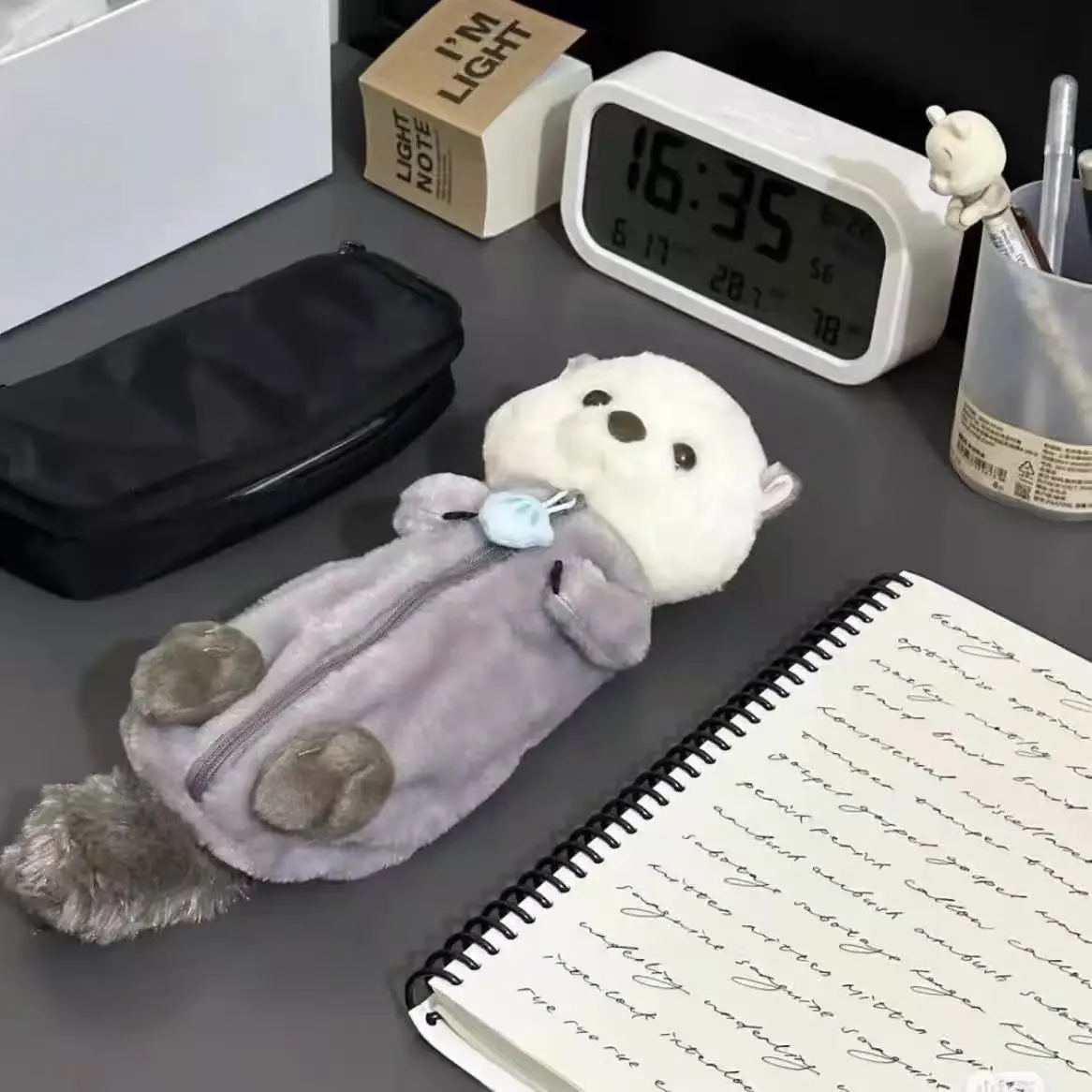 Plush Platypus Doll Pen Bag Ins High Value Soft Cute Cure Decompression Doll Students Learning Stationery Storage Bag