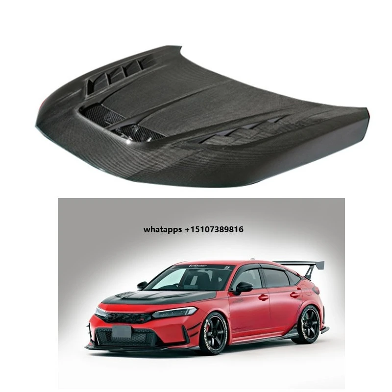 

VR-Style Carbon Fiber Hood for C1vic Type R FL5