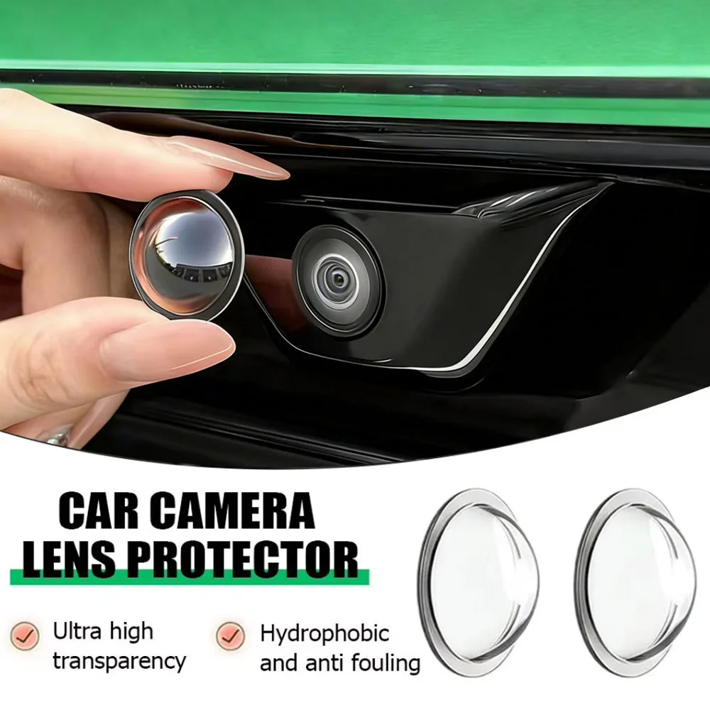 2/4Pcs Car Panoramic Camera Protective Cover-Reverse Camera Lens Guard,Dustproof Anti-Scratch Anti-Collision,HD Clear Vision