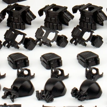 Broń wojskowa Akcesoria do pistoletów dla minifigurek Zabawki blokowe Garnitury Tarcze dla żołnierzy armii Zestaw sprzętu Zestawy do budowania Zabawka dla dzieci