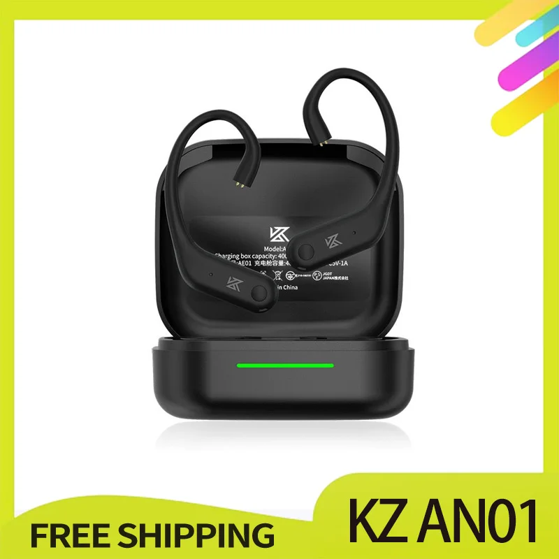 Kz An01 Wireless Upgrade Ear Hooks Cable Anc Noise Cancellation Bluetooth 5.4 C-Pin Ldac Hd Audio Decoding Compatible Custom