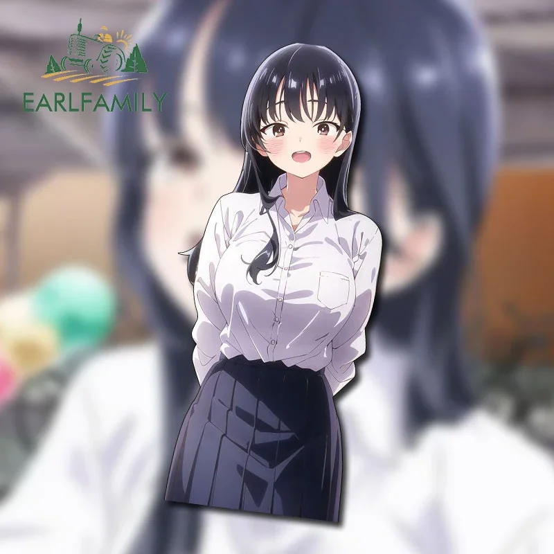 EARLFAMILY 13cm X 5.6cm for Anna Cute Anime Waifu Car Stickers Fashionable Simple Decals Car Accessories Waterproof Decor