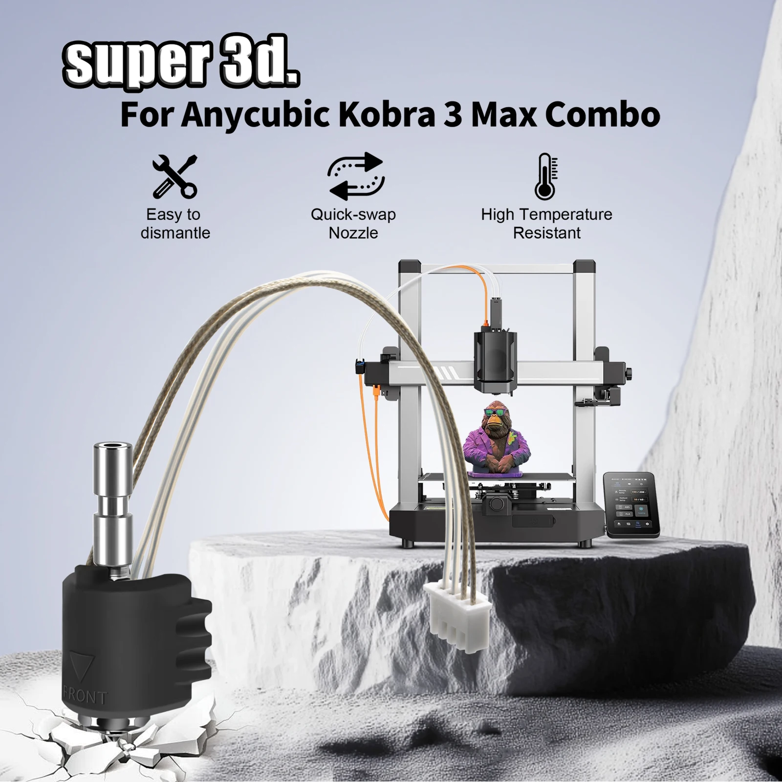Hotend Anycubic Kobra 3 Max 0. - Hotend Assembly ulasan dan harga
