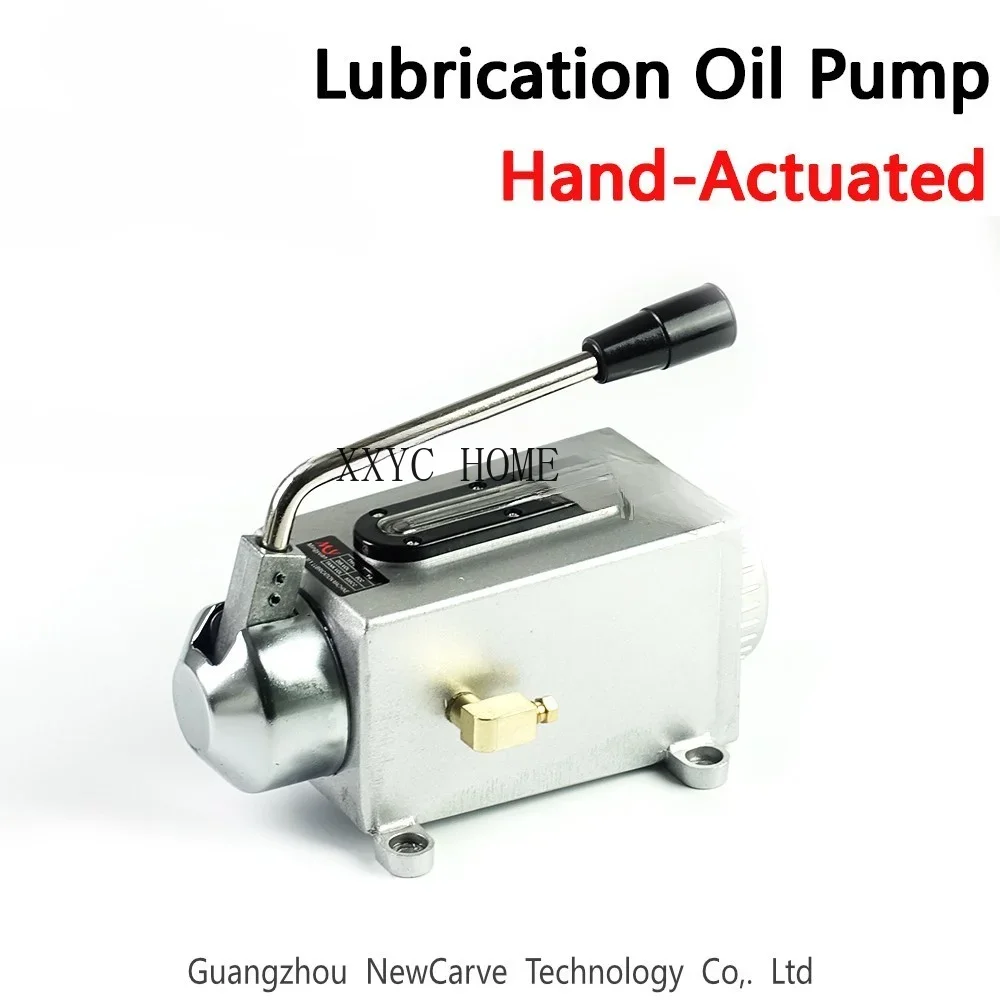 CNC Lubricating Oil Pump Hand-actuated CNC Router Electromagnetic Lubrication Pump Stainless Steel Body NEWCARVE