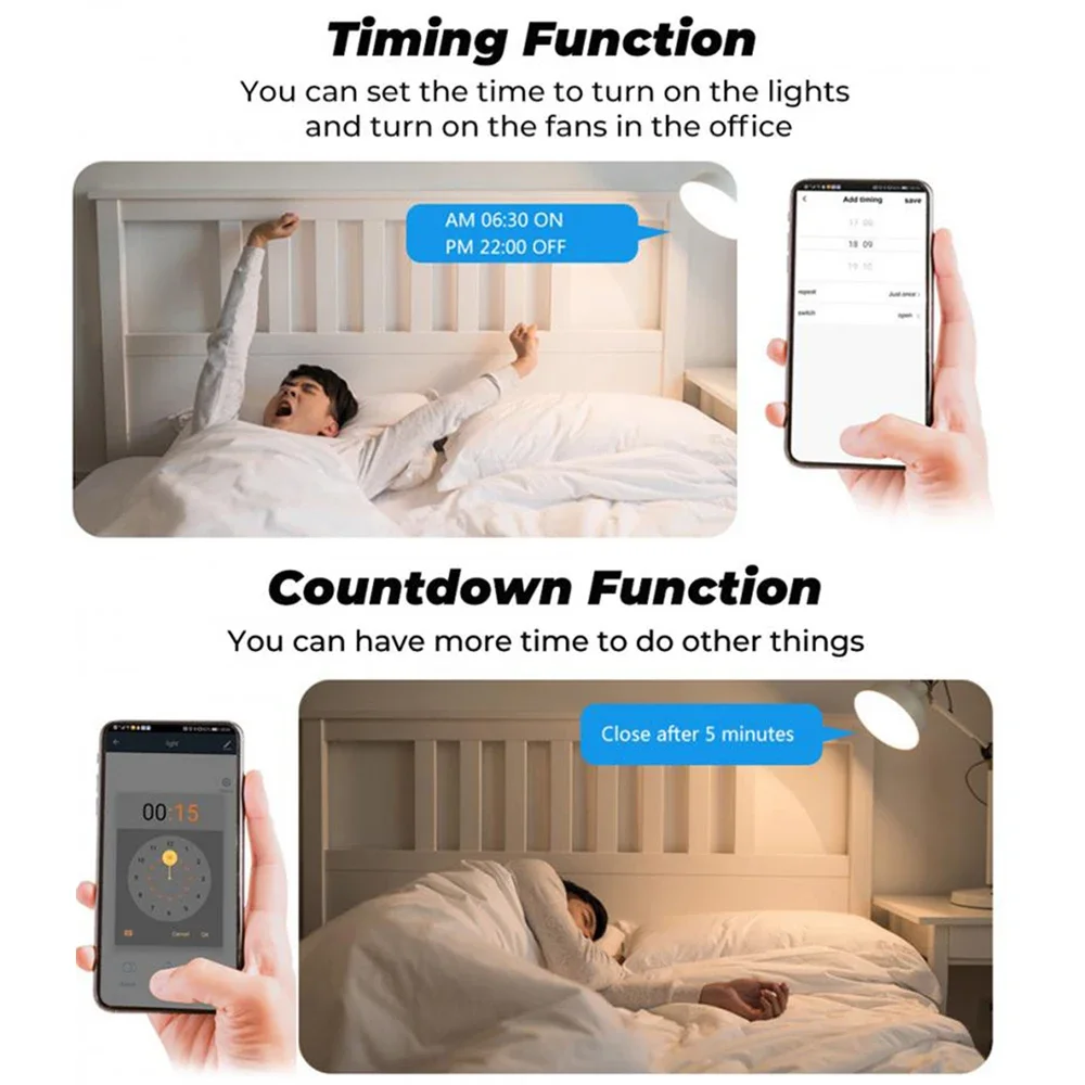 Tuya Mini Wifi Smart Switch Module 16A 2Way Control Smart Life Voice Control Works with Alexa Alice Google HomeKit eWelink APP