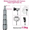 Ulanzi MT-49 1.9M 탄소 섬유 조명 스탠드 LED 라이트 플래시 소프트 박스 여행용 모노 포드 용 휴대용 삼각대 사진 라이트 스탠드 2