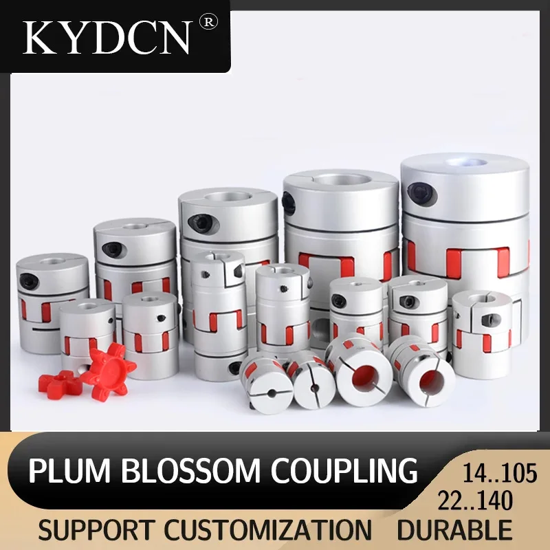 

Plum Blossom Coupling D55L78 Inner Hole 14/16/17/19/ 20/22/25/27/30 for Ball Screw SFU SFS SFE