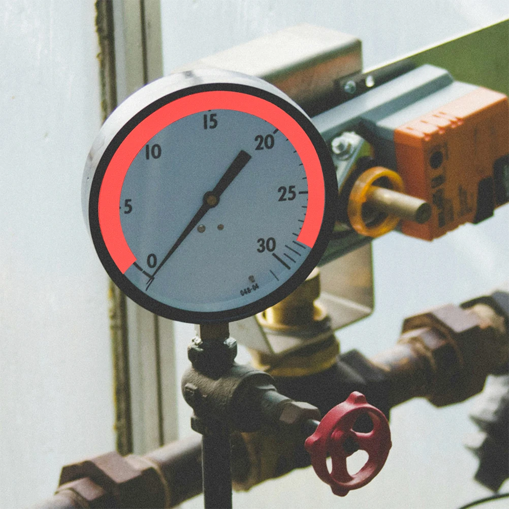

6 Sheets Pressure Gauge Identification Sticker Labeling Stickers Air Indication Reflective Marking Labels