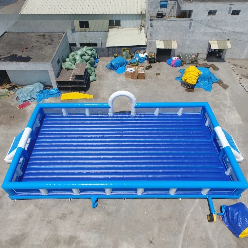 Campo de fútbol inflable para eventos de campo CE/campo de fútbol de jabón inflable/curso de juego de fútbol inflable para exteriores