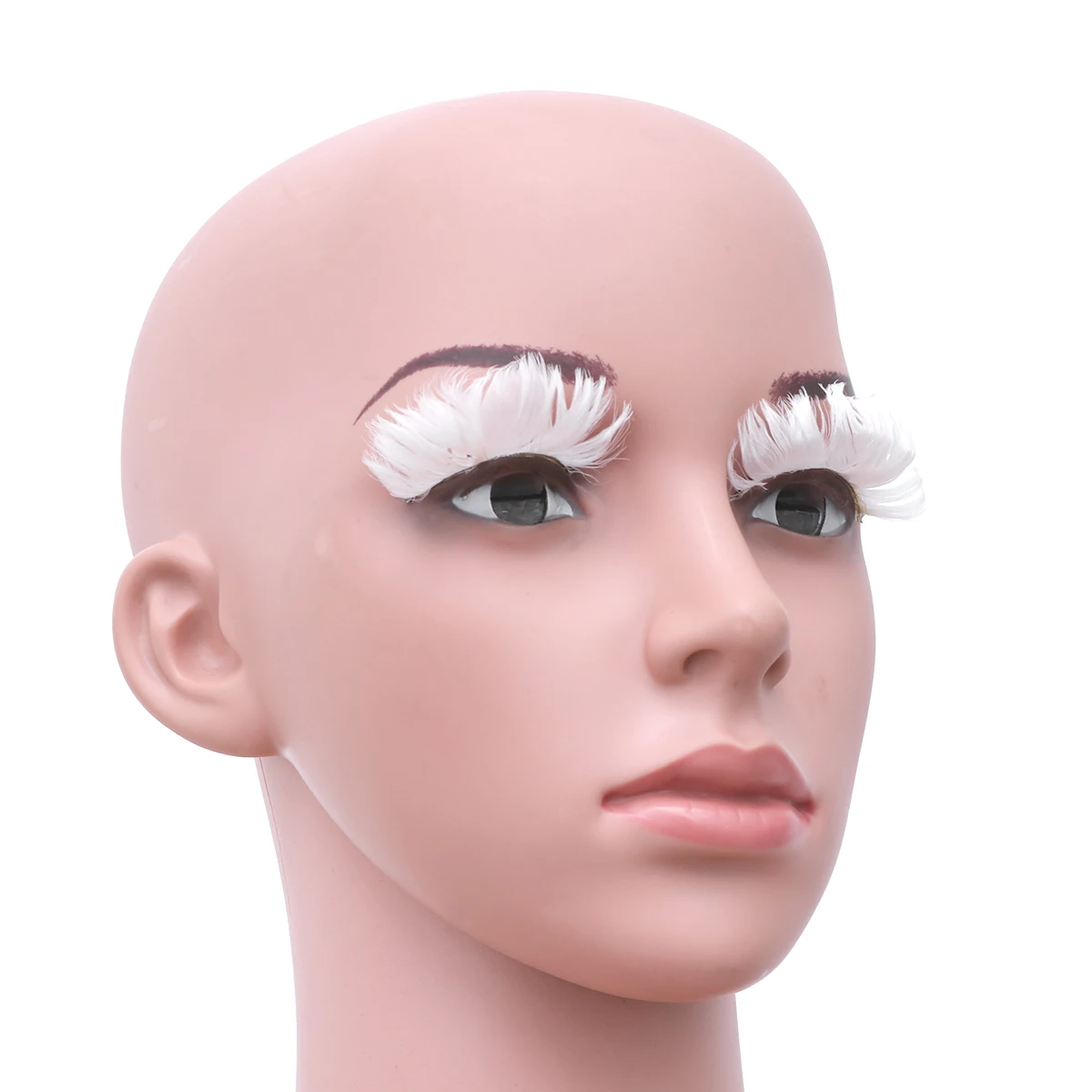 3 أزواج من الرموش الصناعية ذات اللون الصلب خفيفة الوزن ومريحة لحفلات تجميع المكياج وحجم كثيف #4