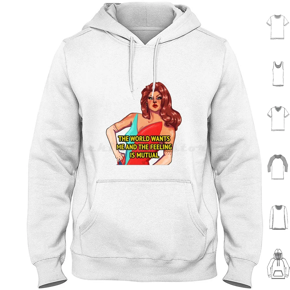 Scarlet Envy Hoodie cotton Long Sleeve Scarlet Envy Drag Race Rupauls Drag Race Drag Queen Queer Season 11 Scarlett Envy Ru