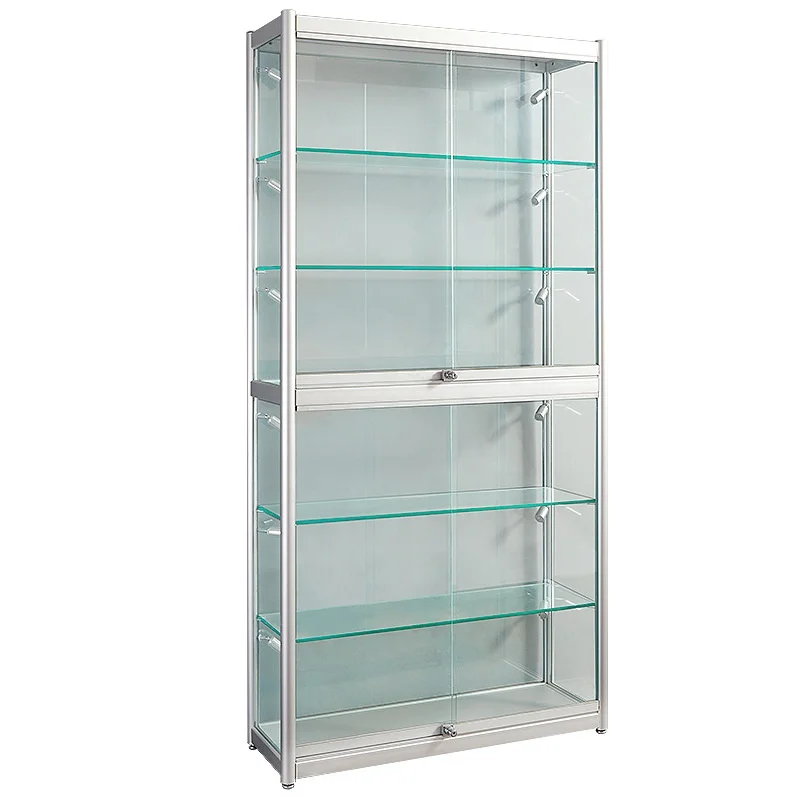 

2025customized.Cheap Price Phone Display Showcase Glass Jewelry Display Counter Multilayer Display Stand Shop with LED Ligh
