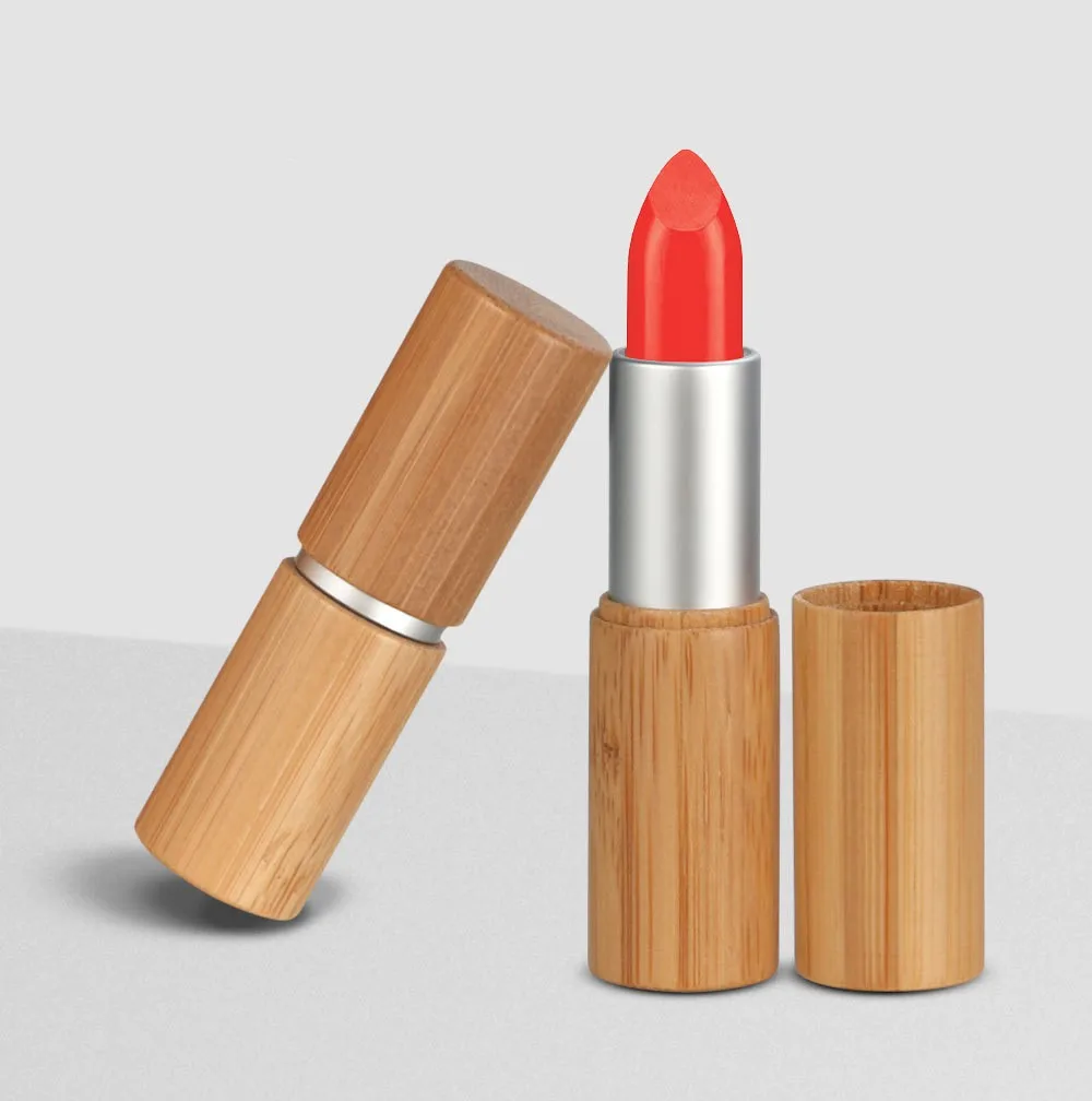 Packing Customized 10/30/50pcs lipstick Natural Healthy Bamboo Lipstick Tube Empty Lip Balm Container Makeup Tools Cosmetic