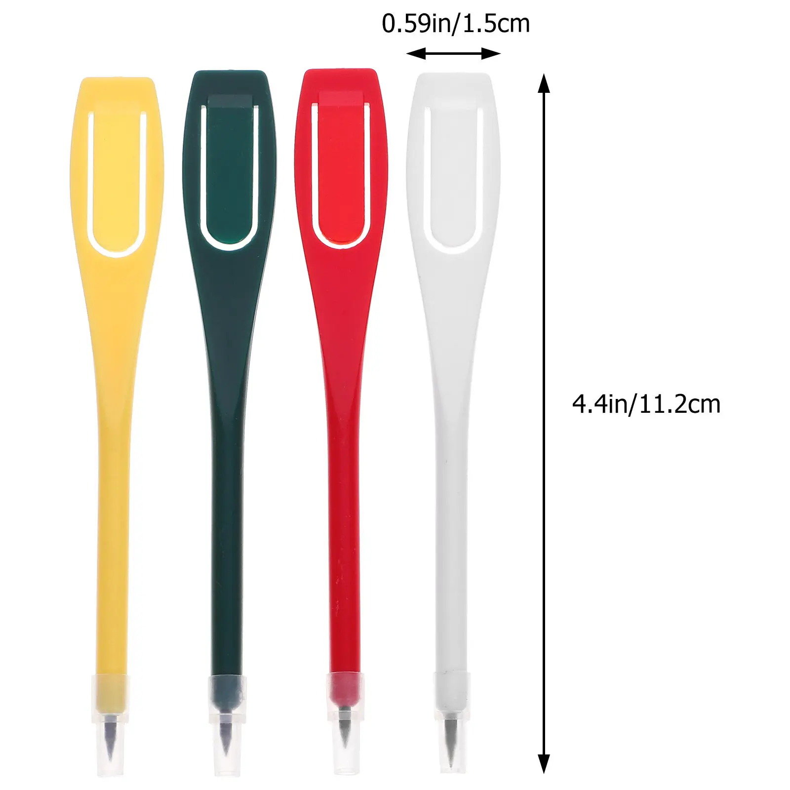 20Pcs Mixed Color Golf Scoring Pencil Pen Marker Clip Portable Score Record Mud Removing Tool Marker Pen Pencil