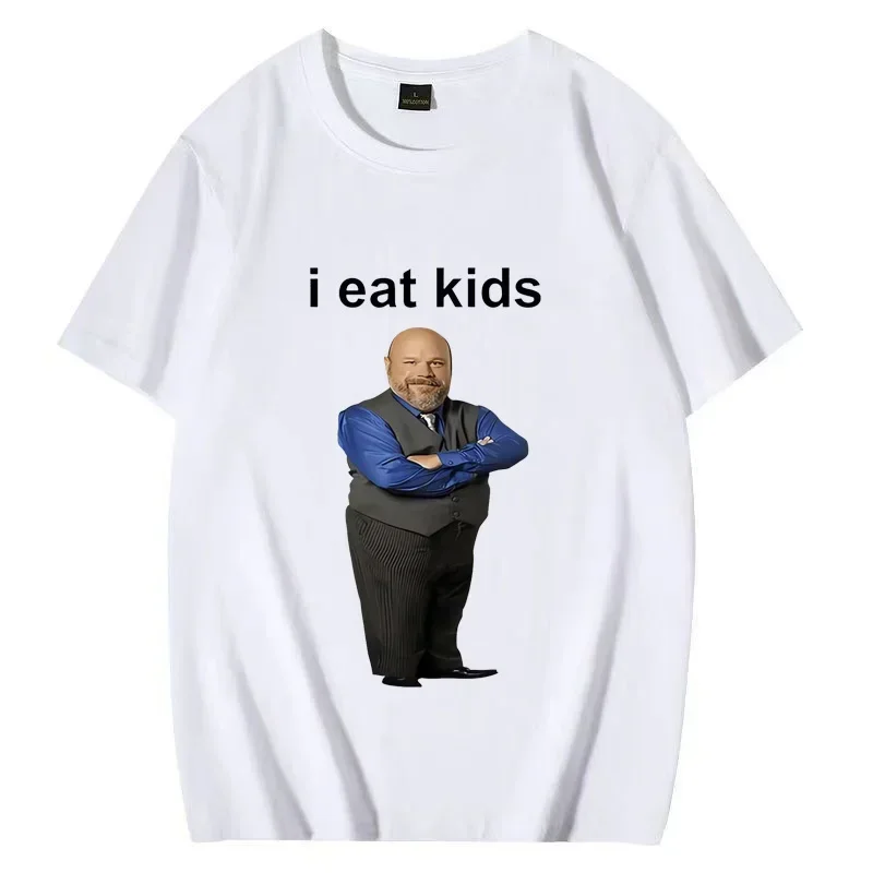 Bertram Eats I Eat Kids Graphics T Shirt Men Women  Short Sleeve Casual Streetwear 2024 Summer Funny Unisex Tee S