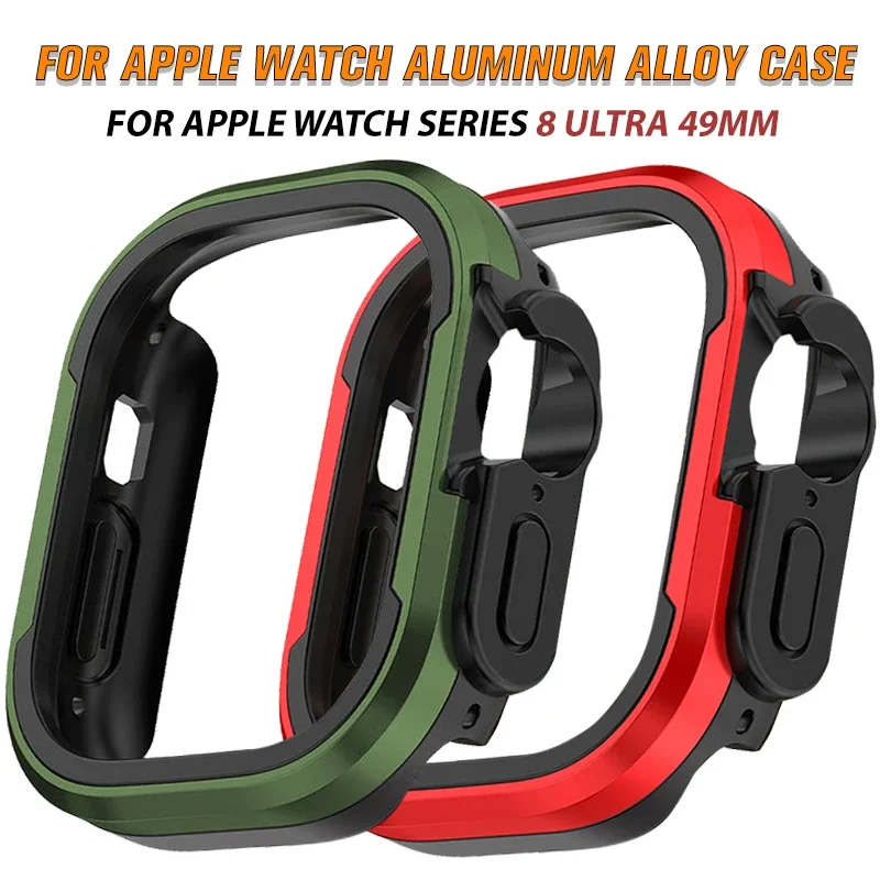 

Cover For Apple Watch Ultra 2 1 49mm Protector Case Shell Frame For iWatch Series 9 8 7 6 5 4 SE 45mm 44mm Aluminum Alloy Bumper