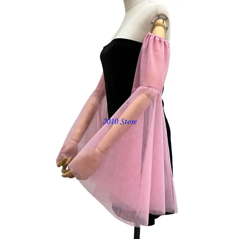 F3MF Basco brazo calentador brazo acampanado transpirable para vestido novia y ocasión especial