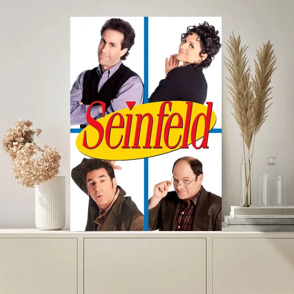 Seinfeld The Kramer George Portrait Classic Tv Poster Paintings on The Wall Picture for Living Room Interior Painting Room Decor