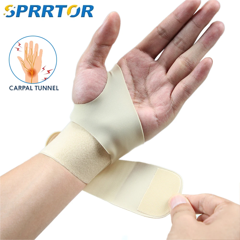 

1Pcs Ultra Thin Wrist Brace - Sport Slim Carpal Tunnel Support for Men and Women,Adjustable Wrist Wrap/Wrist Support/Hand Brace