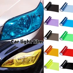 Headlight taillight tone film sticker Gloss transparent light smoke PVC film fog light film New car taillight covering film