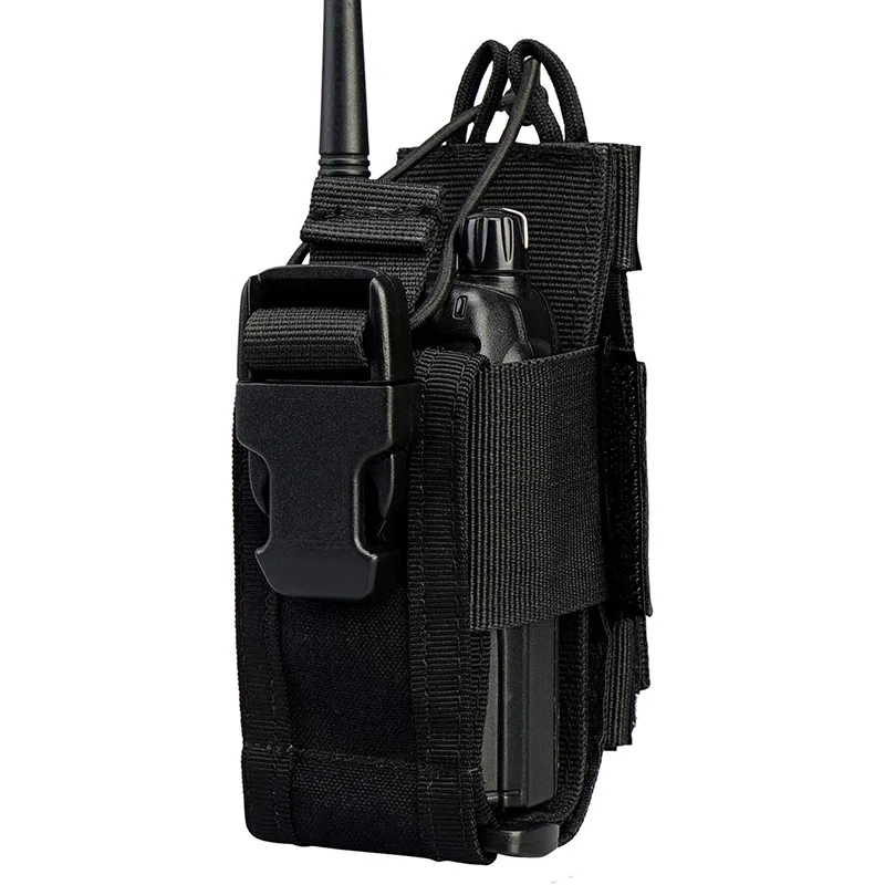 Molle Walkie Talkie Pouch Soft Holster Universal Wireless Radio Door Holder for Motorola Station Cover Contact Device Case