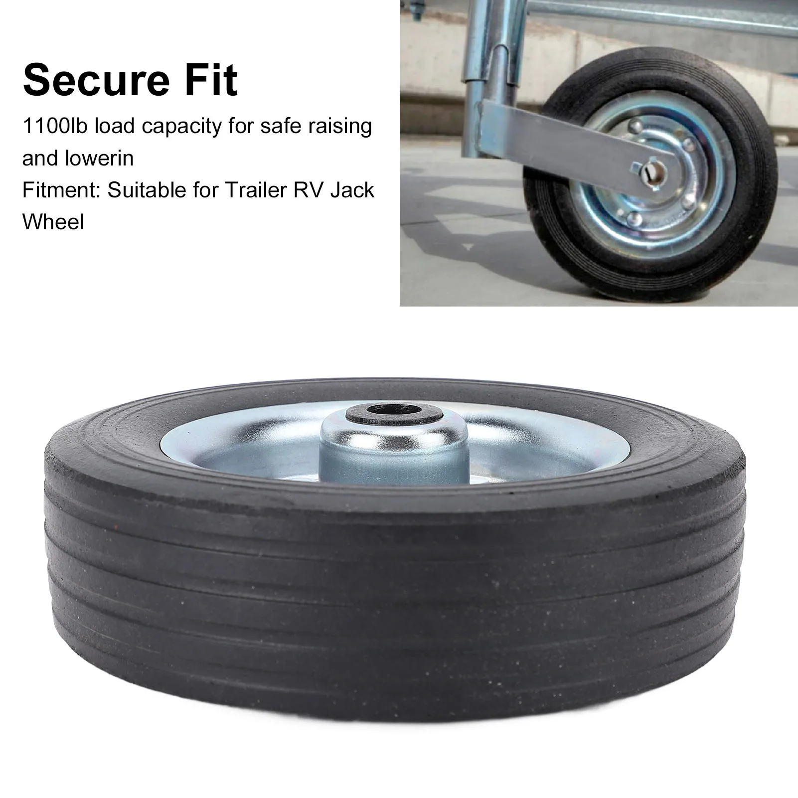 مقطورة جاك عجلة مقطورة جاك عجلة 6 بوصة 43 مللي متر حافة 1100 رطل الحمولة تسرب المياه مقطورة جاك عجلة استبدال