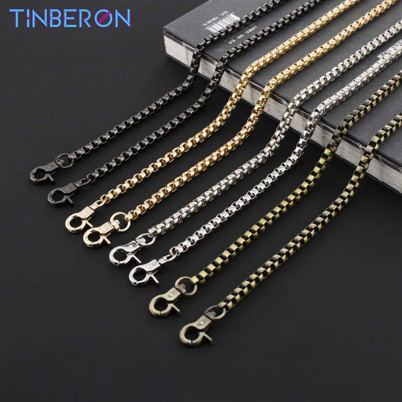 TINBERON Women's Straps for Bags Metal Bag Chain Bag Shoulder Strap 122CM Chain Metal Bag Strap DIY Handle Bag Parts Accessories