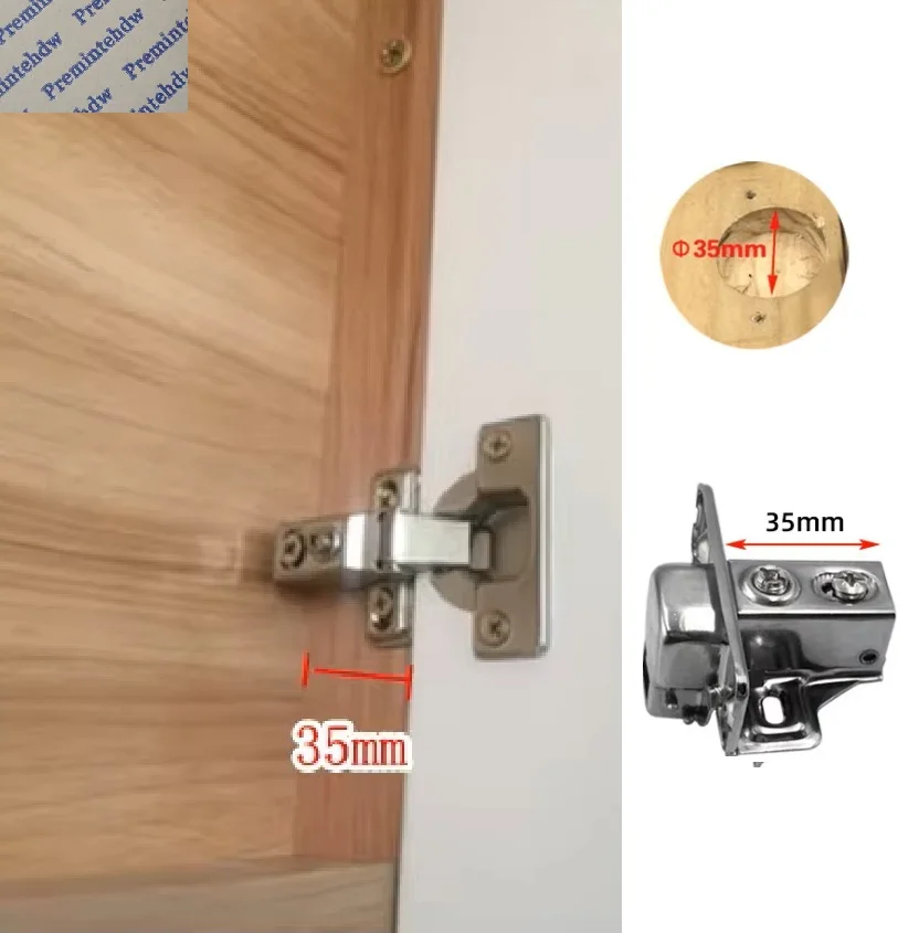 10Pcs Hydraulic Short Arm Cabinet Hinge