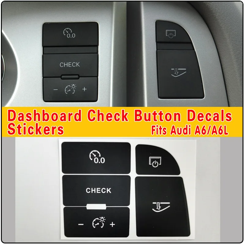

Suitable for Audi A6/A6L 05-11 Central Control Glove Box Button Repair Sticker Dashboard Check