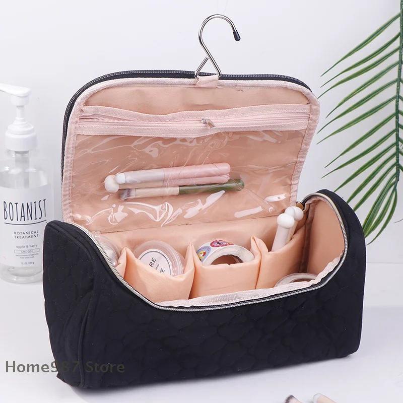 

Hideable Hanging Hook Hair Dryer Case Portable Dustproof Travel Hair Tools Pouch Large Capacity Curling Iron Storage Bag