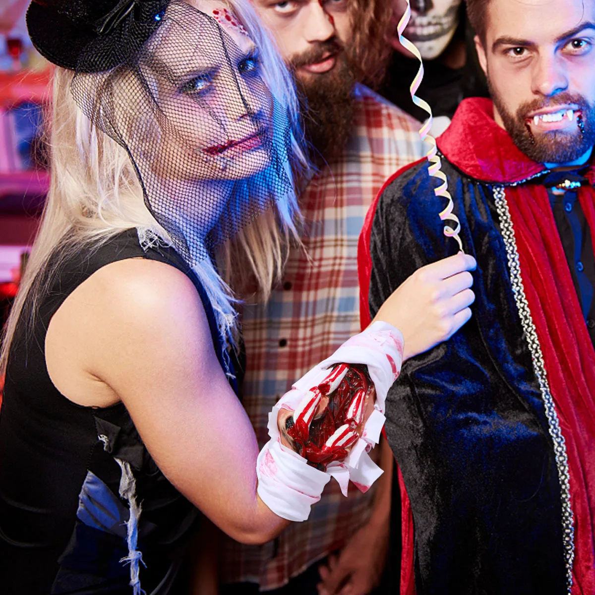 

1 шт. кровавый аксессуар для жутких трюков, косплея, вечеринок, Хэллоуина, аксессуар для трюков, кровь для Хэллоуина