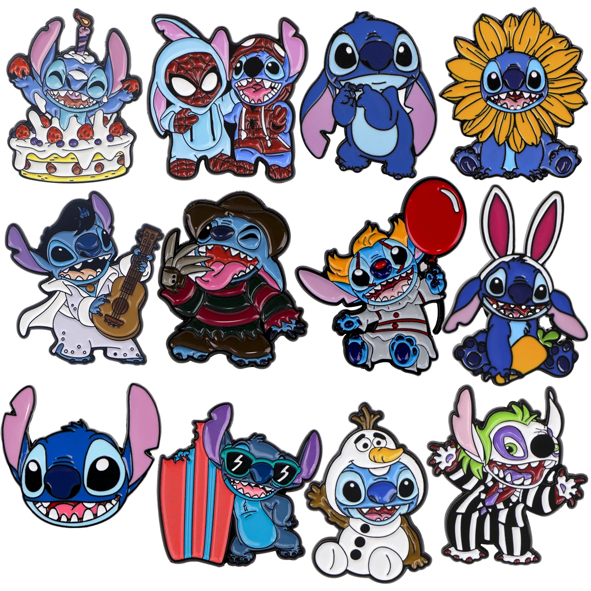 Cute Stitch Enamel Pin Brooches For Women Lapel Pins Badge on Backpack Costume Accessories Fashion Jewelry Gifts for Friends