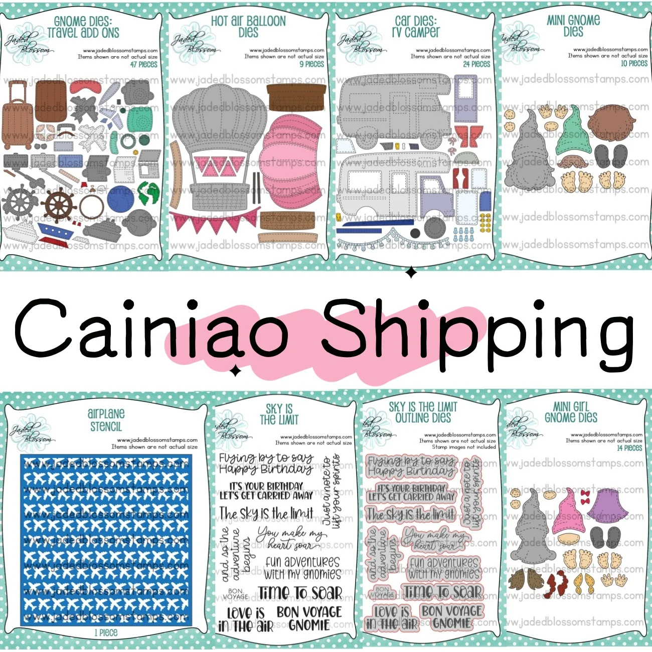 

2025 New Hot Air Balloon Car Dies RV Camper Metal Cutting Dies Stamps Stencil for Cut DIY Decorating Scrapbook Paper Card