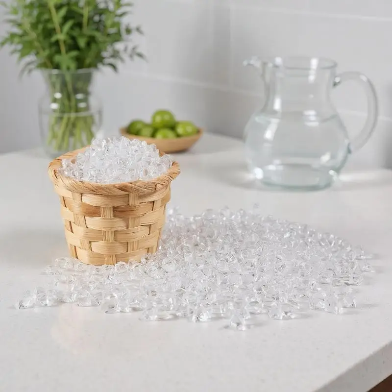 Harryhouse 1 Zestaw Przezroczystych Miniaturowych Kostek Lodu Figurki do Dekoracji Domku dla Lalek