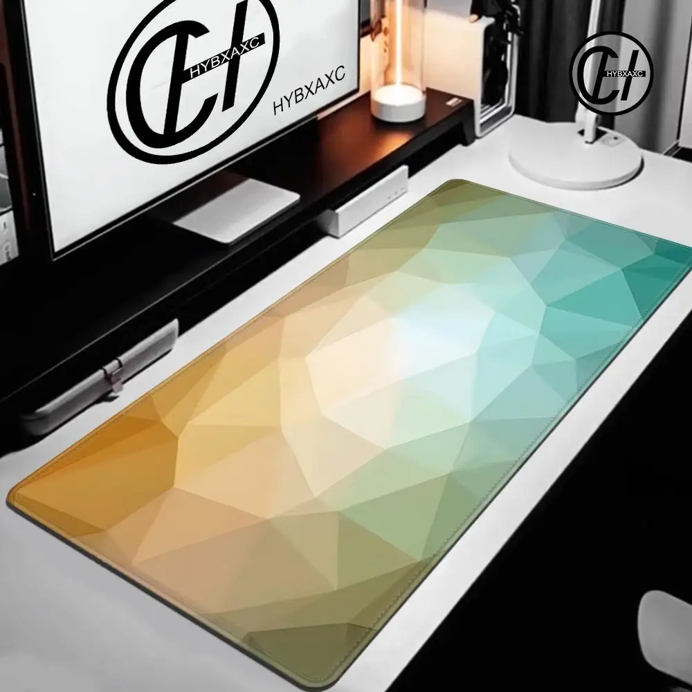

HD Customized Geometric Color Mouse Pad Big Gaming HYBXAXC XL Mouse Mat Large Keyboard Mat Hexagon Desk Pad For Computer Laptop