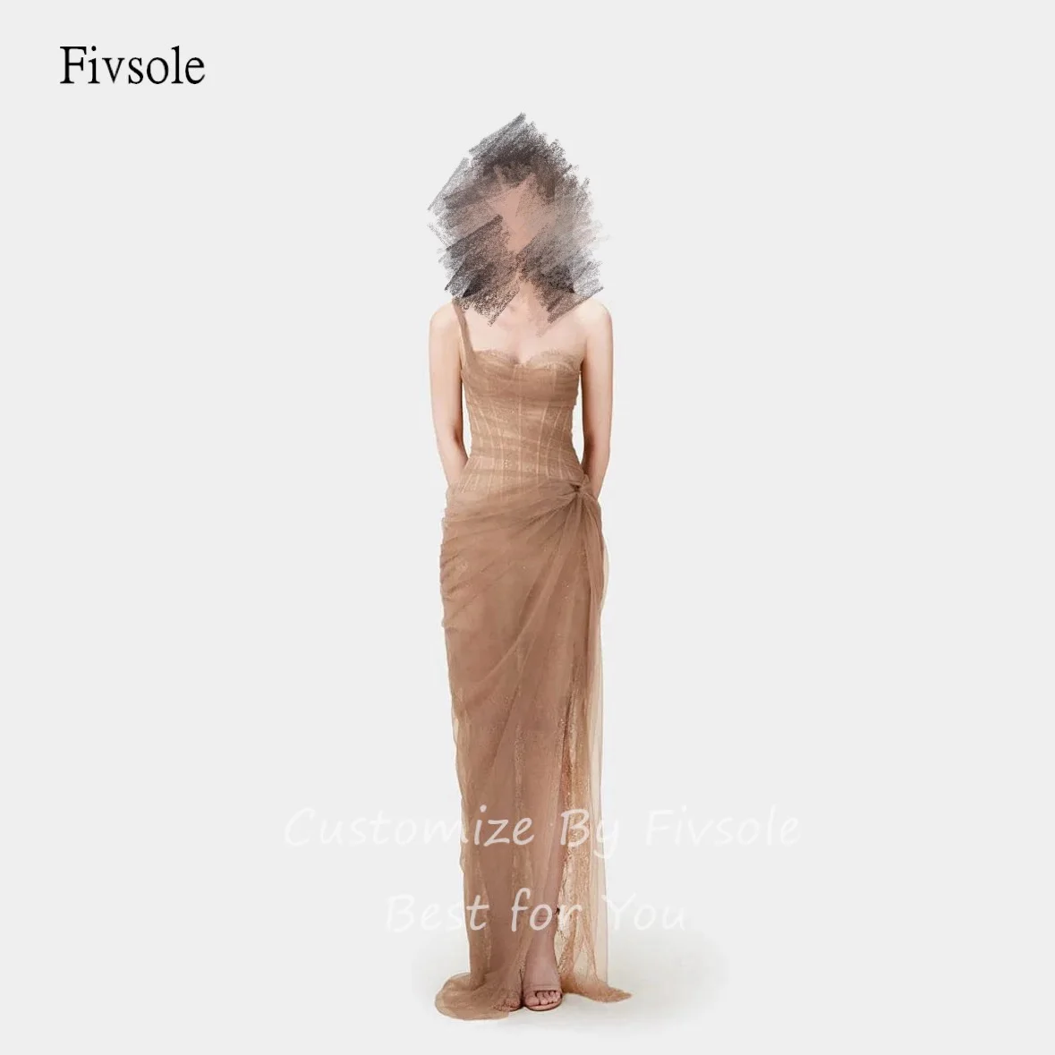 

Fivsole Graceful Sweetheart Neck Mermaid Prom Gowns One Shoulder Party Gown Side Slit Floor Length Evening Dress Customized